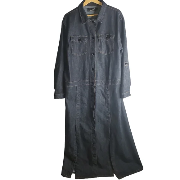 Thrill Jean Dress - Picture 2 of 14